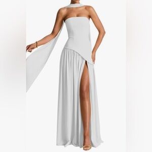 Elegant White Evening Gown